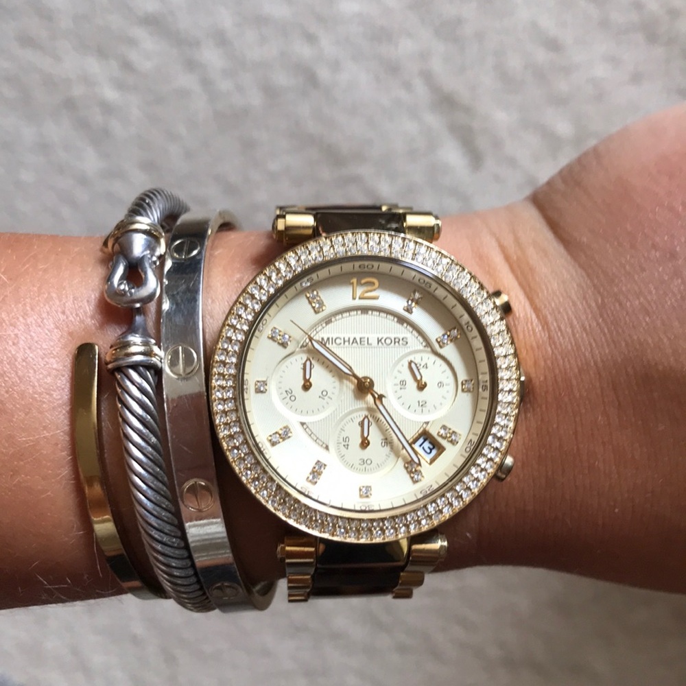Michael Kors tortoise watch